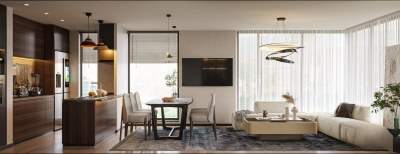 现代家居客餐厅3D模型下载